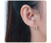 Silver Huggies Earring HO-1602